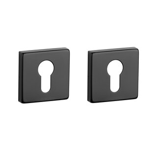 STERK Pair of cylinder plates 1711 KVADRAT 9 mm - Matt black