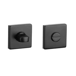 STERK Toilet set 1712 KVADRAT 9 mm - Matt black