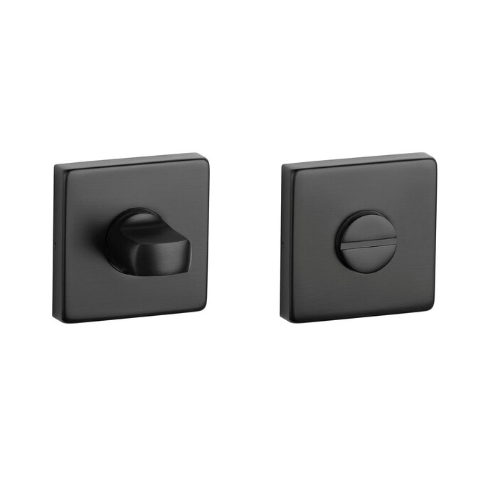 STERK Black toilet set 1712 KVADRAT 9 mm