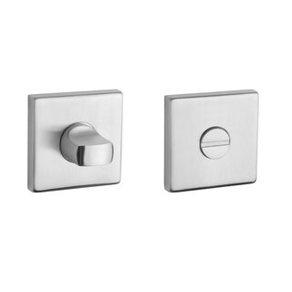 STERK RVS WC garnituur STERK 1712 KVADRAT 9 mm - zonder indicator