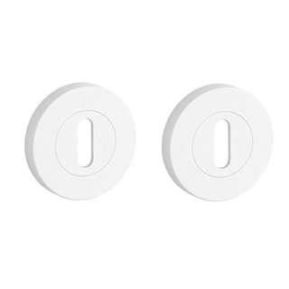 STERK Pair of key plates 1710 OVAL PRO 8 MM - matt white