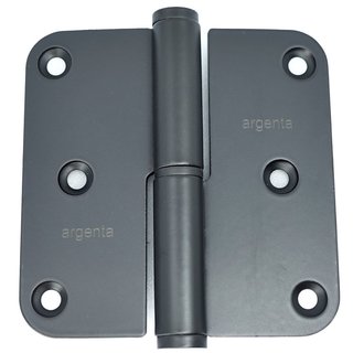 Argenta Black stainless steel hinge Argenta 80x80x2.5mm