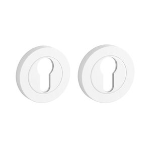 STERK Paire de plaques cylindre 1711 OVAL PRO 8 MM - blanc mat