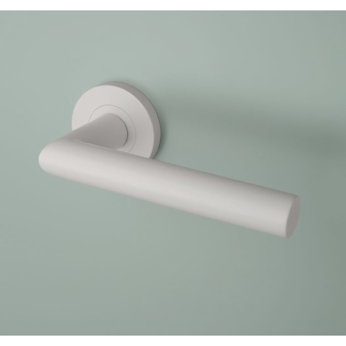 STERK Mat witte deurklinken OVAL 1740 PRO 8 MM  van STERK Klasse 4 EN1906:2012