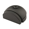 HDD Floor door stop half moon raised - black