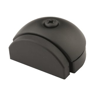 HDD Floor door stop half moon raised - black