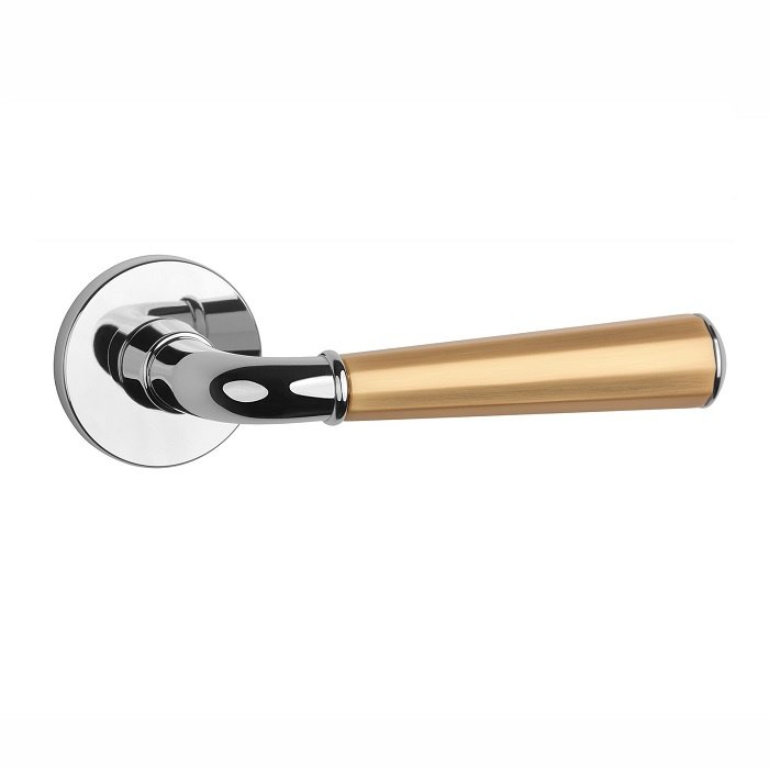 Aprile Solid Aprile door handles MARIGOLD Chrome polished - Multicolor