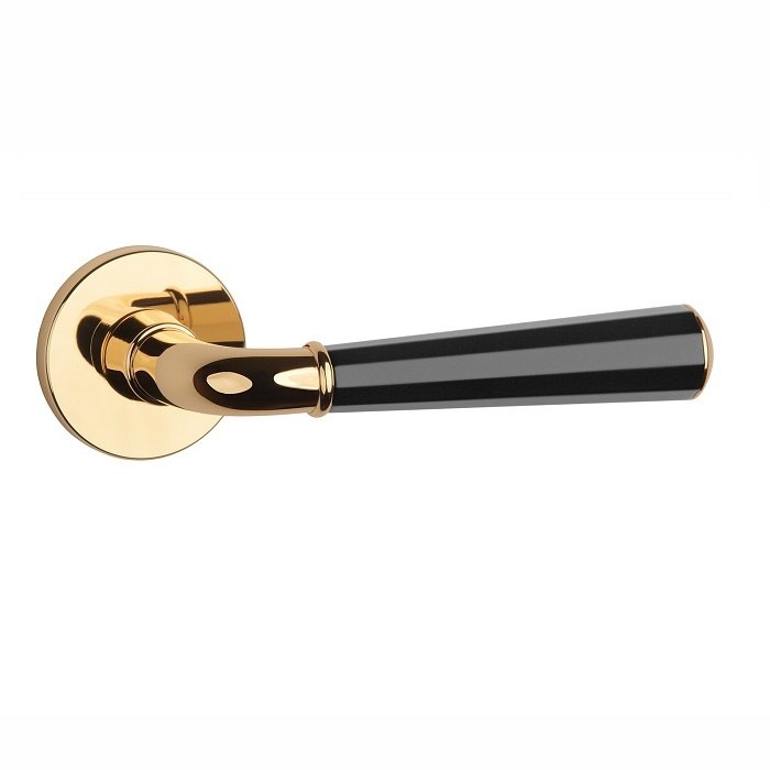 Aprile Solid Aprile door handles MARIGOLD gold polished - Multicolor