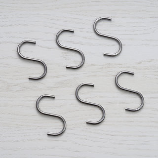 Small S-Hooks, Silver