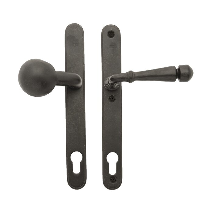 Dauby Veiligheidsgarnituur TOP + PH1830 verouderd ijzer (VO) – zwart - 72 - 92 - 110mm