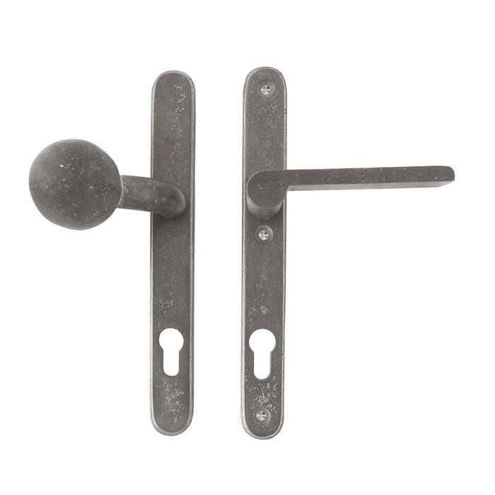 Dauby Veiligheidsgarnituur TOP + PH1928  ruw metaal (RM) - 72 - 92 - 110mm - rechts