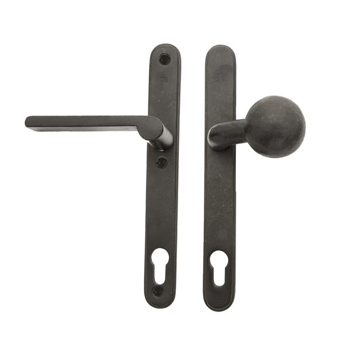 Dauby Kit de sécurité TOP + PH1928 fer vieilli (VO) - noir - 72 - 92 - 110mm - gauche