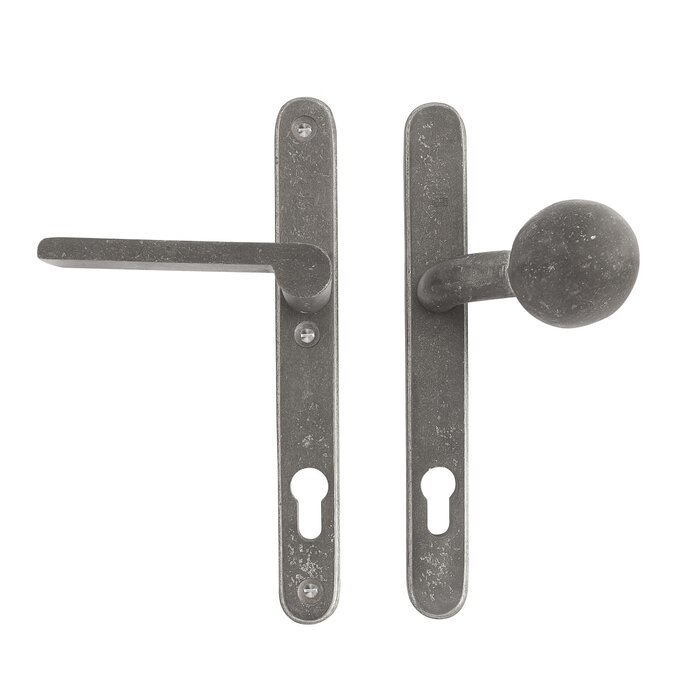 Dauby Kit de sécurité TOP + PH1928 métal brut (RM) - 72 - 92 - 110mm - gauche