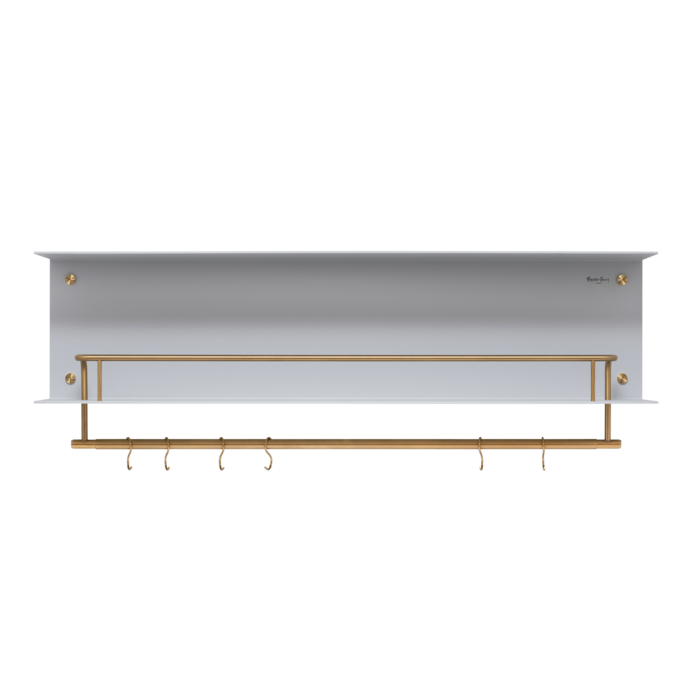 Buster+Punch Kitchen Shelf / Hanger / Stone / Brass