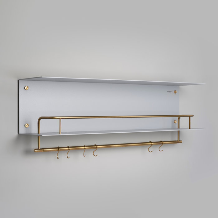 Buster+Punch Kitchen Shelf / Hanger / Stone / Brass