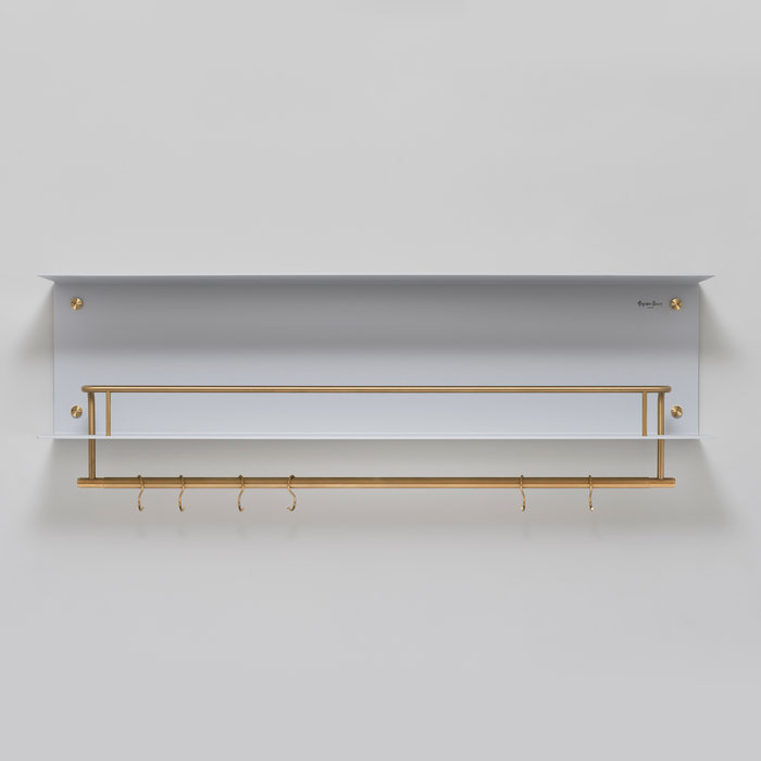 Buster+Punch Kitchen Shelf / Hanger / Stone / Brass