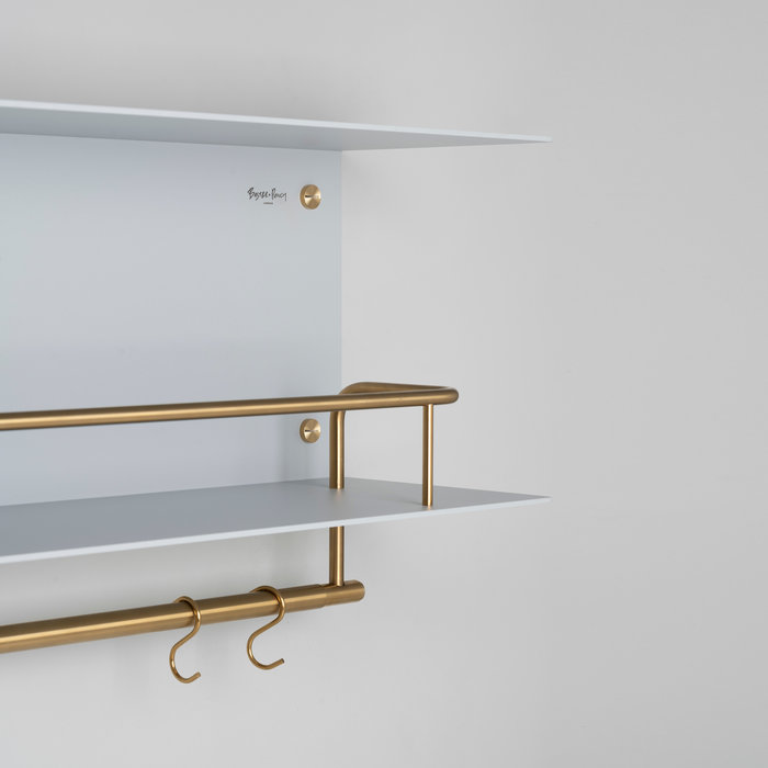 Buster+Punch Küchenregal / Kleiderbügel / Stein / Messing