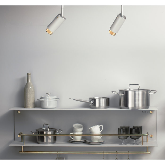 Buster+Punch Kitchen Shelf / Hanger / Stone / Brass