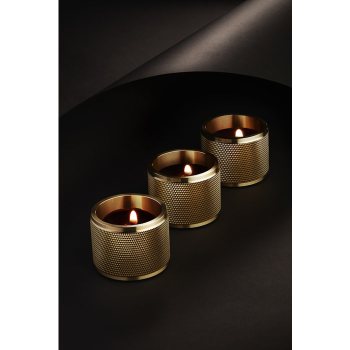 Buster+Punch Tealight candle holder / Brass / Set of 3