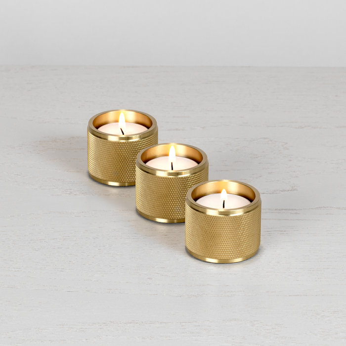 Buster+Punch Tealight candle holder / Brass / Set of 3