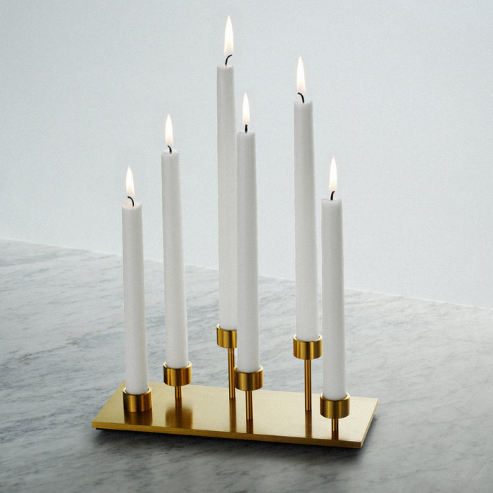 Buster+Punch Machined / Candelabra / Brass