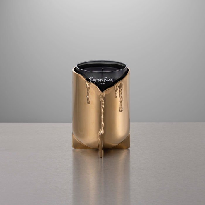 Buster+Punch Vase à bougie / Laiton + Road to Nowhere / Bougie parfumée / 220g