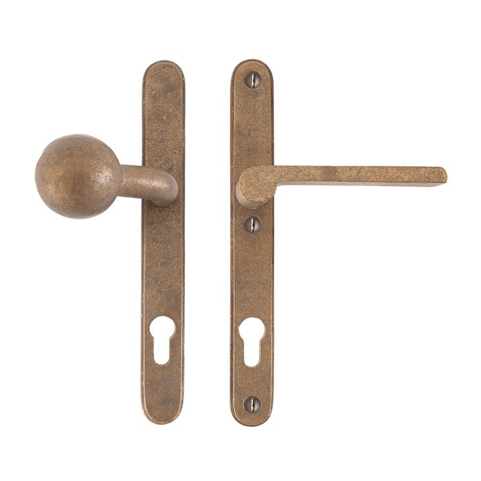 Dauby Veiligheidsgarnituur TOP + PH1928 ruw brons (RB) - 72 - 92 - 110mm - rechts