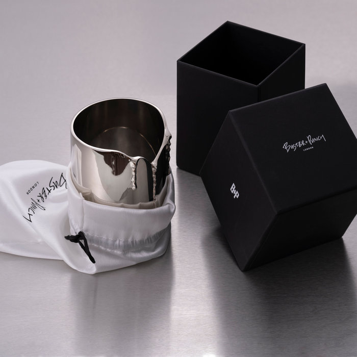 Buster+Punch Candle vessel / Steel + Campfire tales / Scented candle / 220g