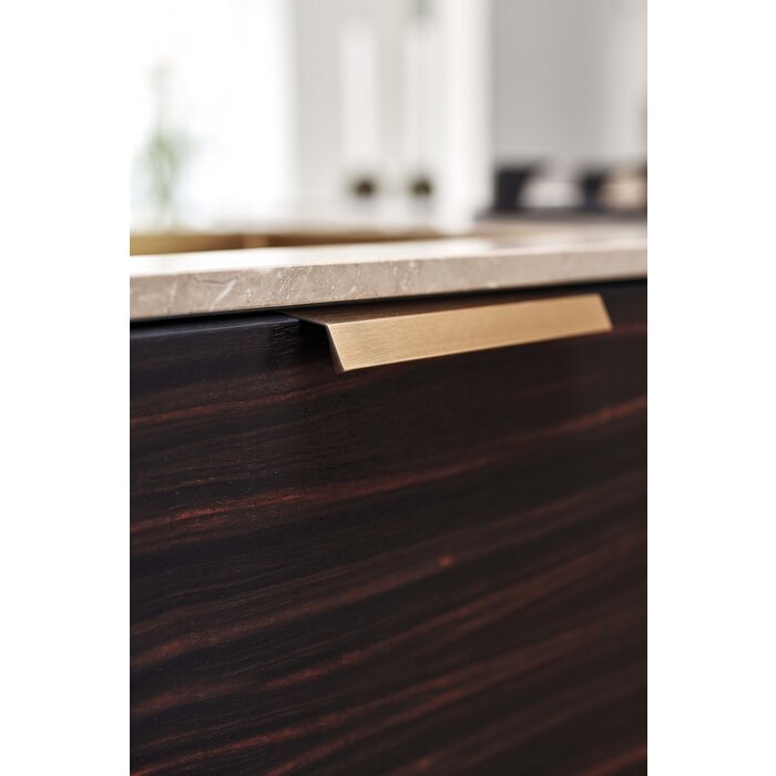 Furnipart Poignée d'angle Furnipart BENCH laiton brossé L= 200 mm