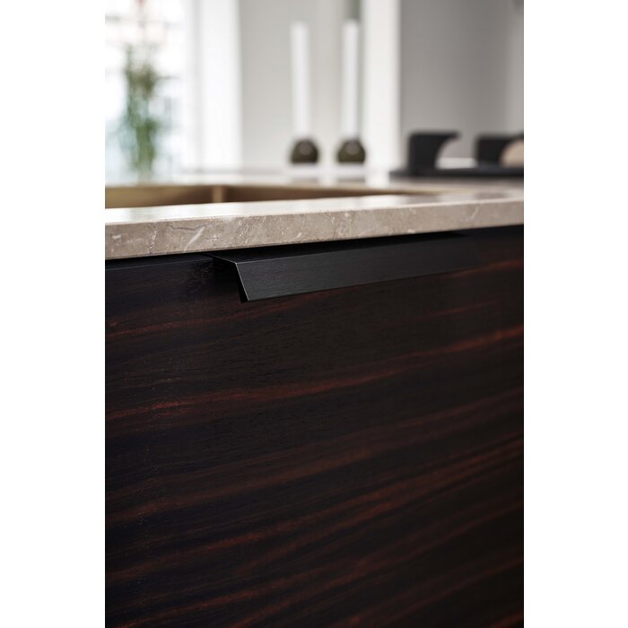 Furnipart Poignée d'angle Furnipart BENCH noir mat L=200 mm