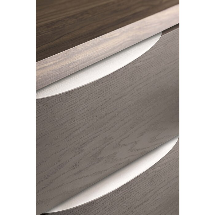 Furnipart Möbelstück-Eckgriff EDGE Bow in Edelstahloptik L= 350 mm