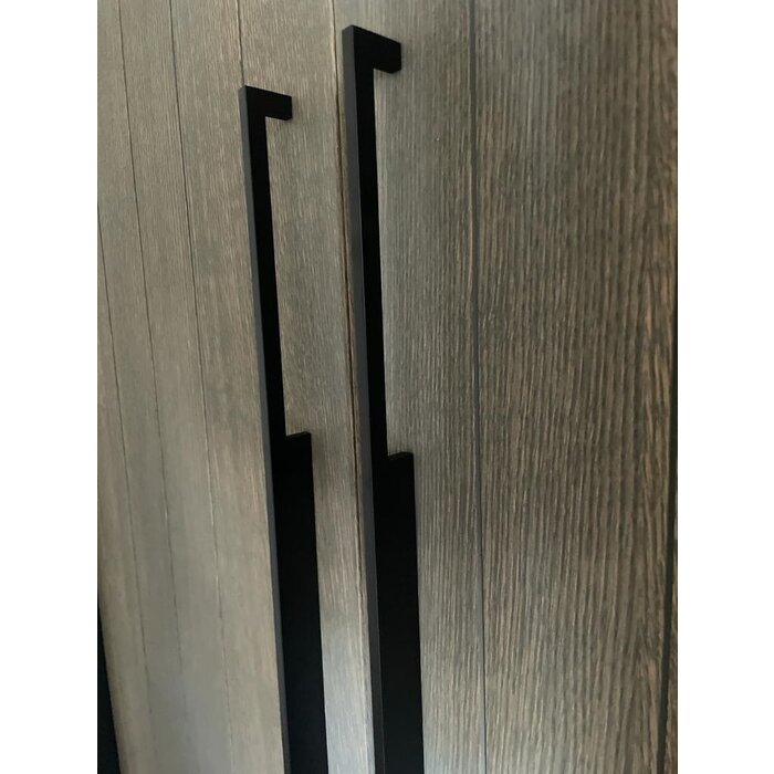 I.B.E. Poignée de meuble longue noire DRIMO 960 mm asymétrique