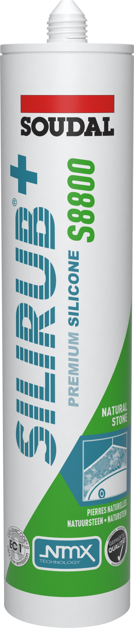300 ml Silirub+ S8800  weersbestendige natuursteensilicone in koker (15 stuks)