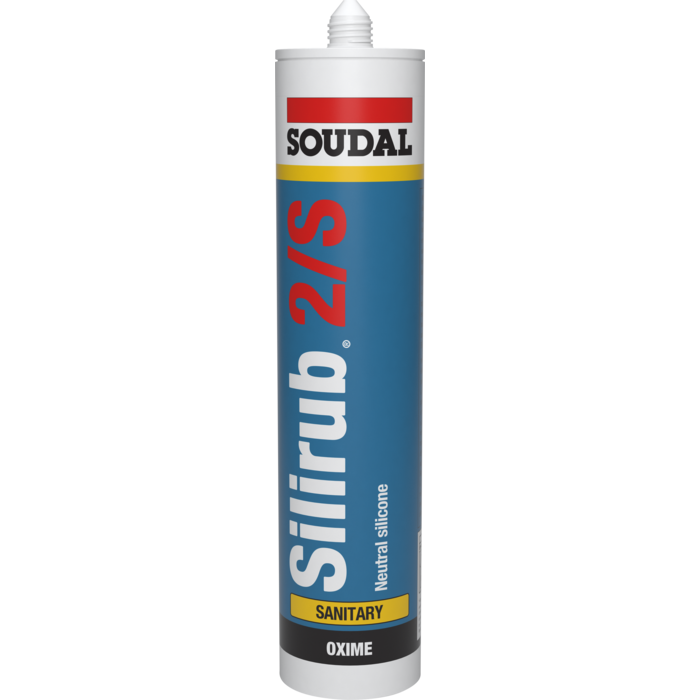 SOUDAL Silicone sanitaire Silirub 2 « S » 300 ml en tube (15 pièces)