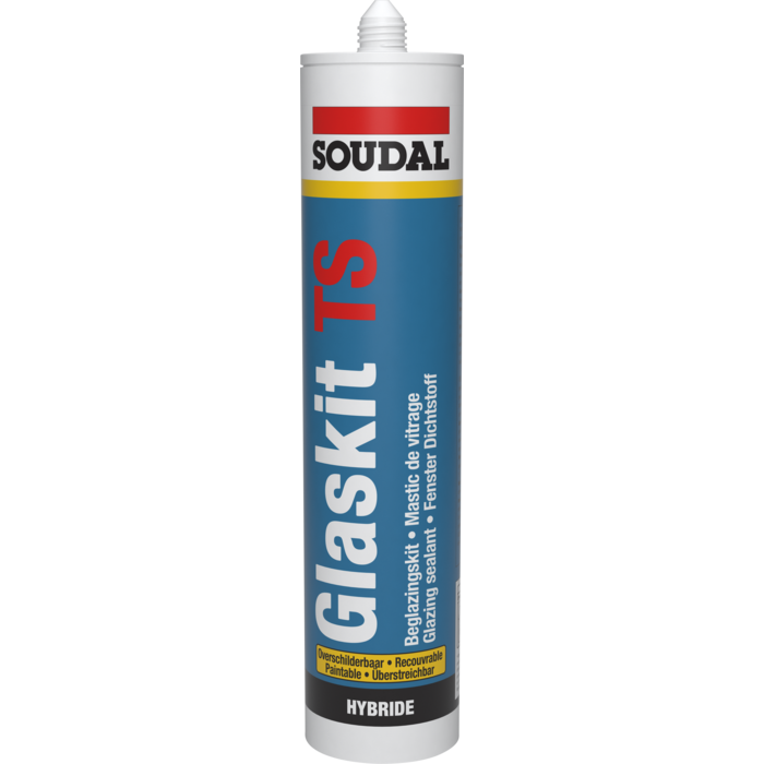 SOUDAL Mastic pour verre TS à peindre, 290 ml, en tube (15 pièces)