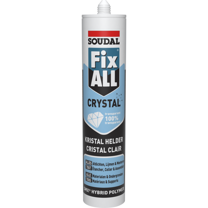 SOUDAL 290 ml Fix All Crystal in der Tube (12 Stück)