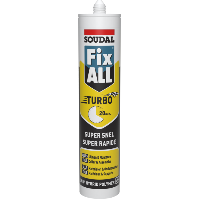 SOUDAL 125 ml Fix All Turbo in koker (10 stuks)