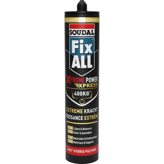 SOUDAL Fix ALL X-Treme Power Express 280 ml en tube (12 pièces)