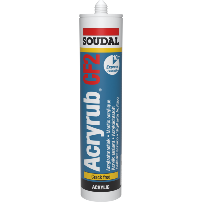 SOUDAL 310 ml Acryrub CF2 white in tube (15 pieces)