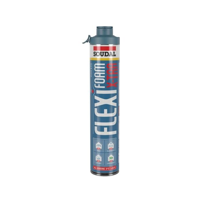 SOUDAL Flexifoam X-tra 750 ml pour Click & Fix breveté (12 pièces)