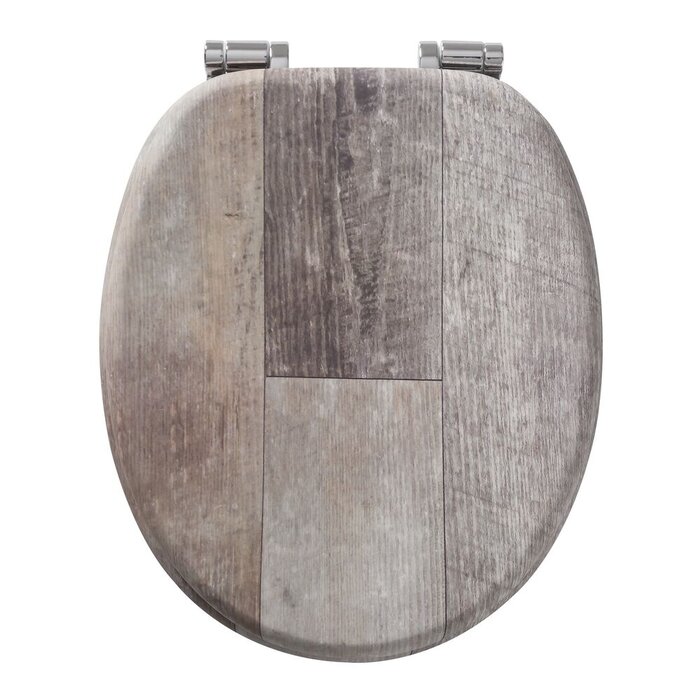 Tiger Old Wood Toilet seat with lid MDF Brown