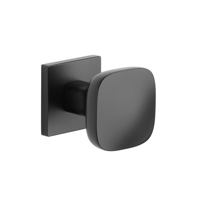 Aprile Single black door knob Aprile QUERCA square 57x57 mm