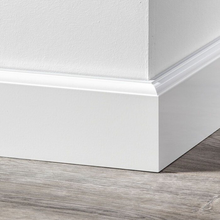 Douwes Dekker Plinthe contemporaine 2,4 mètres blanc RAL 9010