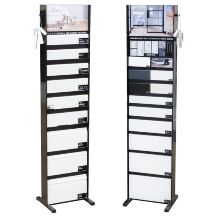 Douwes Dekker Plinthe moderne de 2,4 mètres, blanc pur RAL 9010