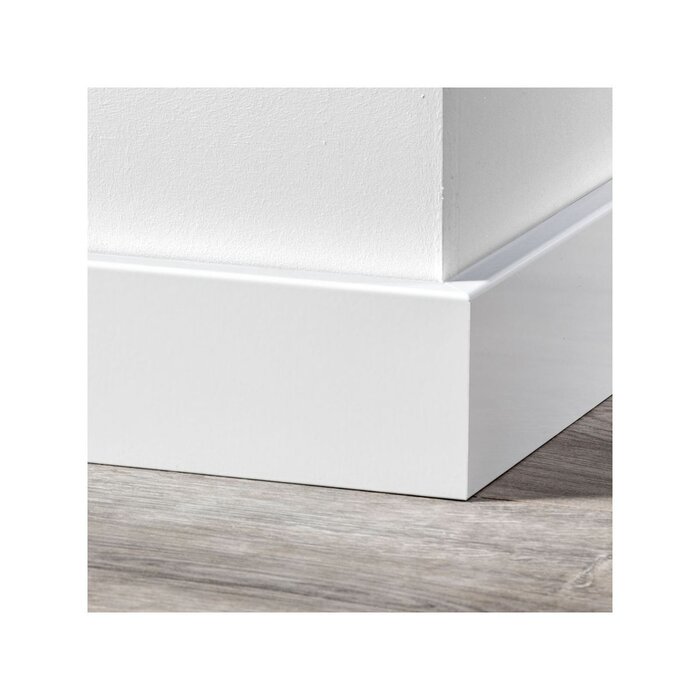 Douwes Dekker Modern skirting board 2.4 meters pure white RAL 9010