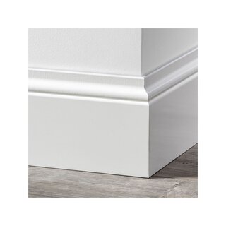 Douwes Dekker Romantic skirting board 2.4 meters - Pure white