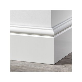 Douwes Dekker Baroque skirting board 2.4 meters - Pure white