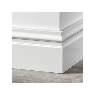 Douwes Dekker Plinthe Renaissance 2,4 mètres - Blanc pur