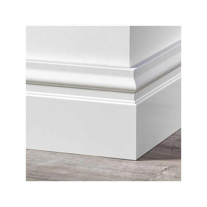 Douwes Dekker Renaissance skirting board 2.4 meters pure white RAL 9010