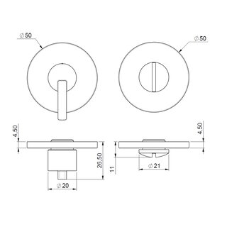 DnD Toilet set DND Timeless bronze